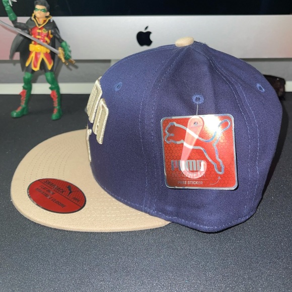 PUMA Evercat Color Blocked Flat Bill Snapback Cap - Picture 4 of 8